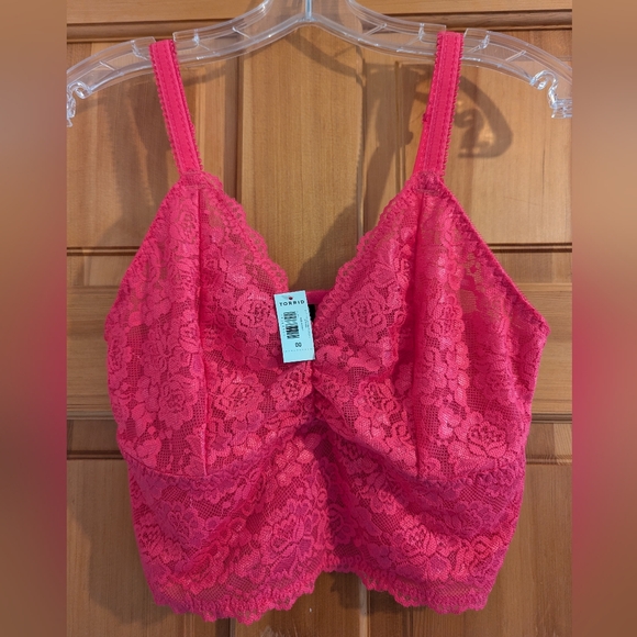 NWT Torrid Unlined Lace Crop Bralette - Picture 1 of 6